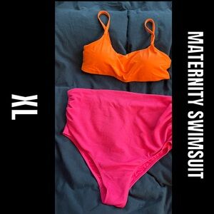 Maternity over bump bikinis